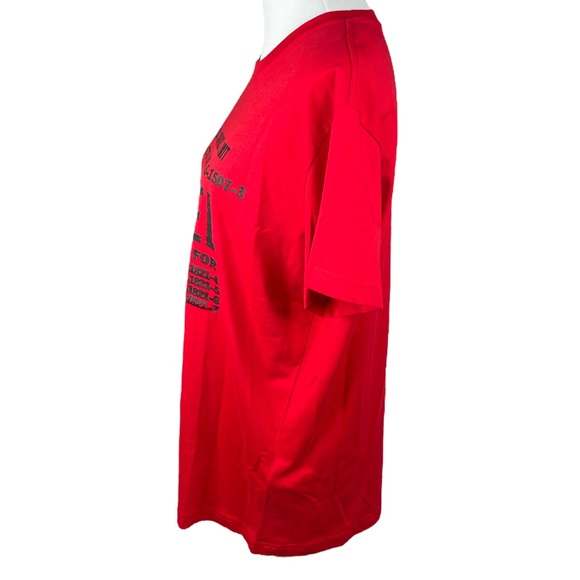 Diesel Magic Squares Unit T Shirt Red Size XXL - Picture 4 of 9